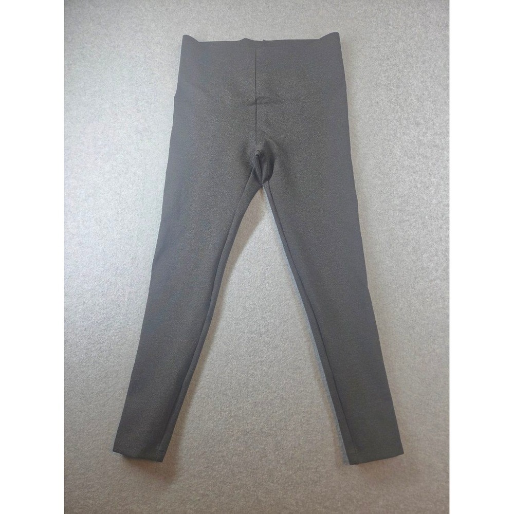 Loft Petites Charcoal Gray Metallic Shimmer High Rise Leggings SP
